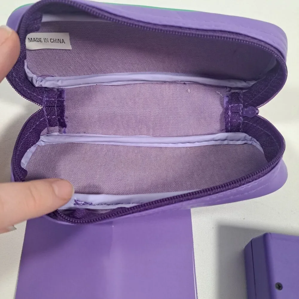 Vtg Avon Point 'N Shoot 110 Camera by Vivitar 1980s Purple Manual Case